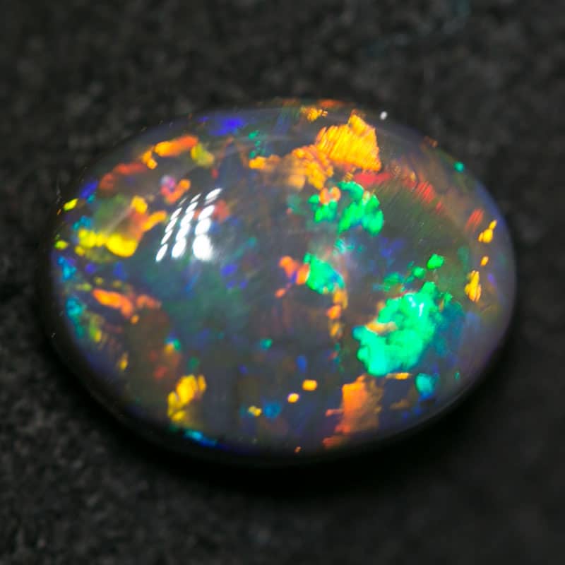 1.60 ct black opal 9x7x3.5mm