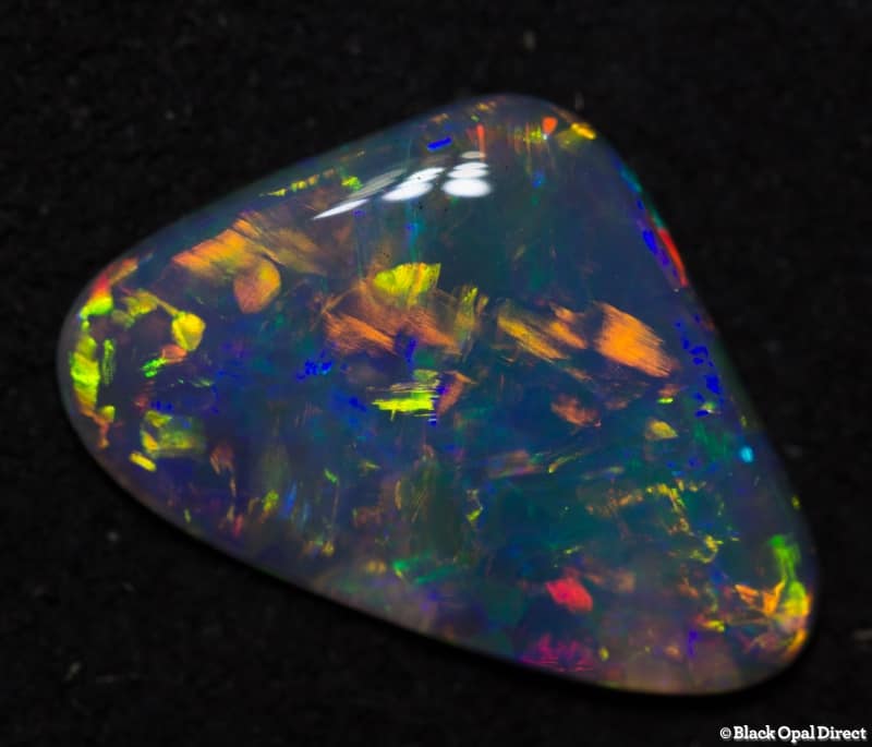 1.60 ct semi black opal 14x9x2mm