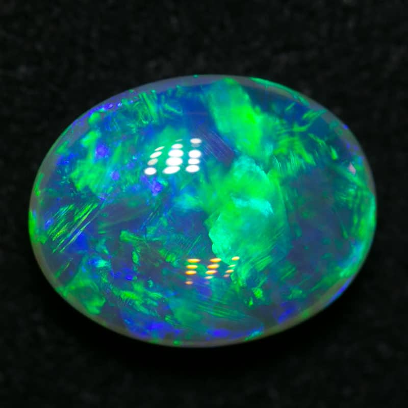 1.61 ct gem double sided crystal opal 9x7x4mm