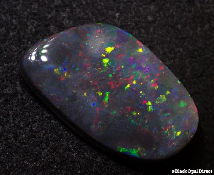 1.62 ct baroque black opal 14x8x2mm