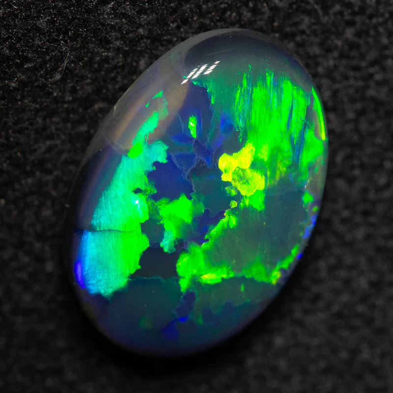 1.64 ct black opal 10.1x7x3.7mm