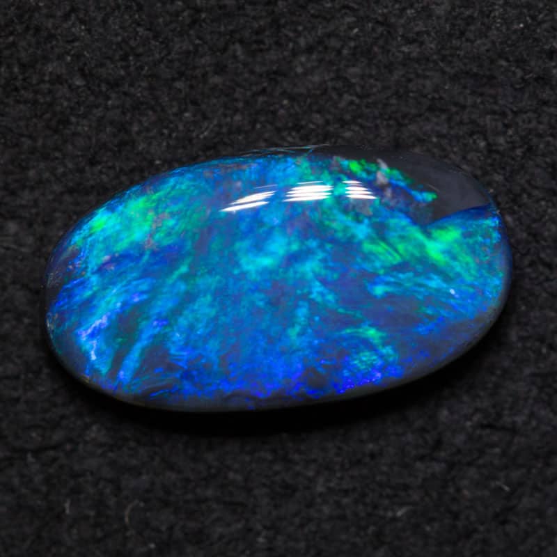 1.66 ct black opal 11.4x6.3x3.3mm