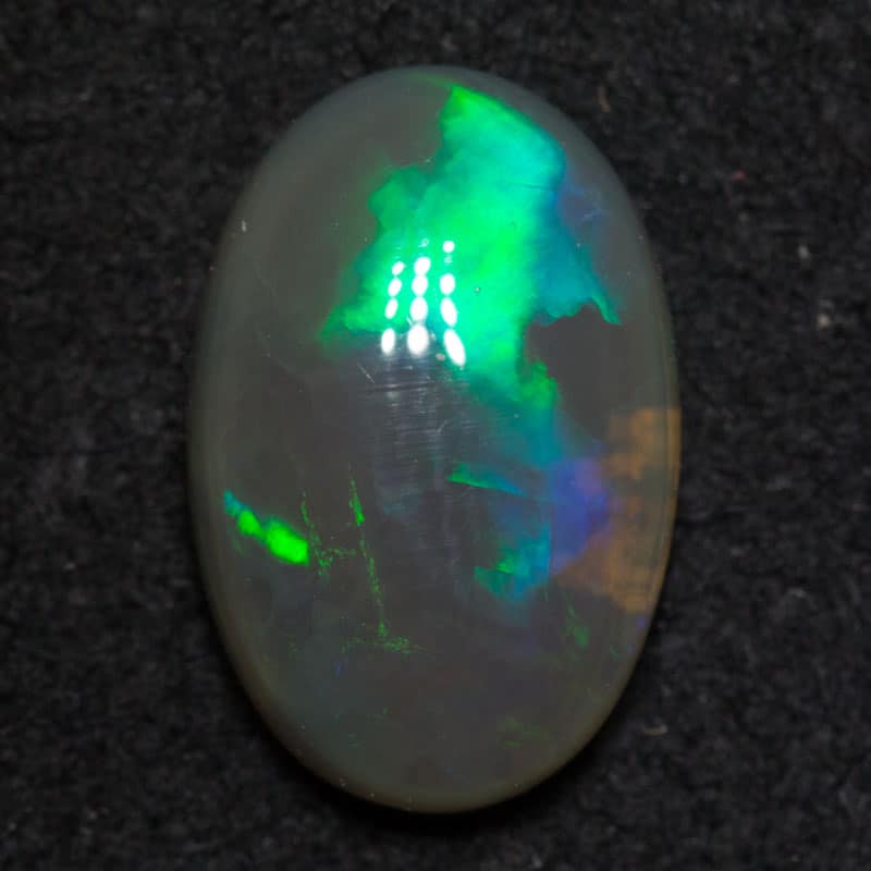 1.67 ct black crystal opal 10.5x7x3.5mm