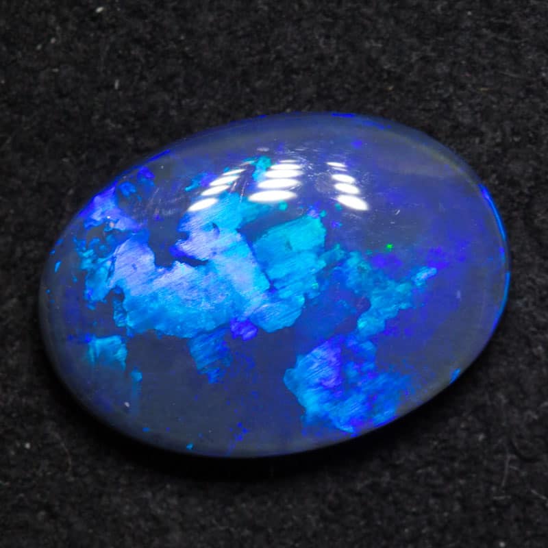 1.67 ct black opal 11x7.5x3mm