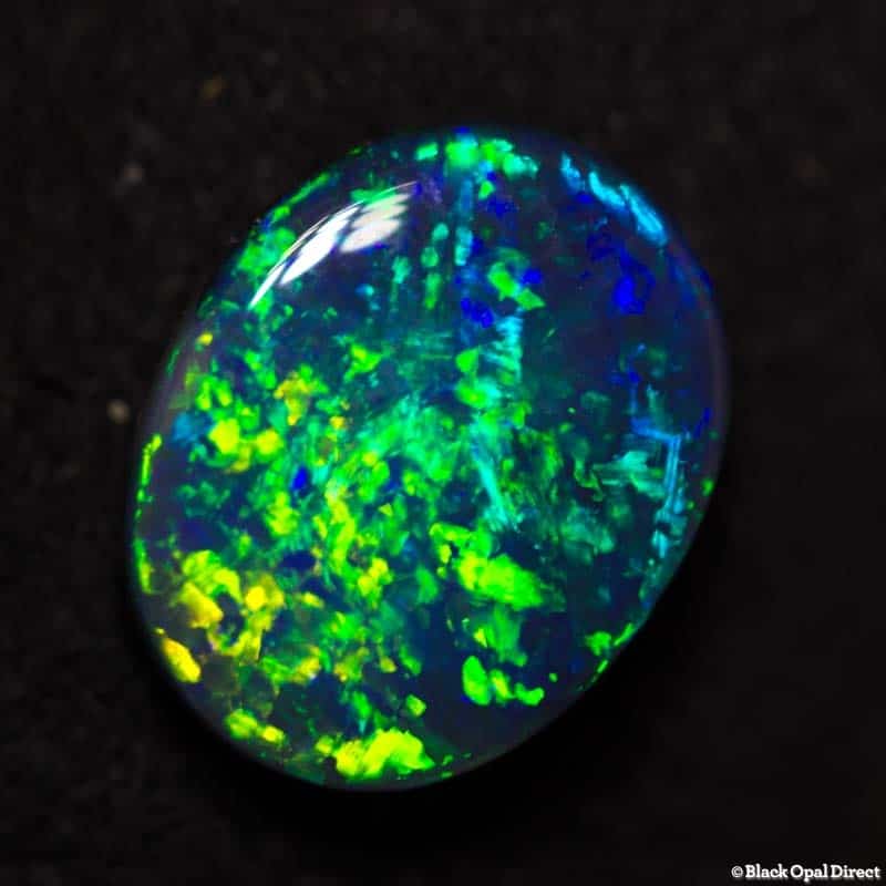 1.67 ct black opal gem 10x8x3mm