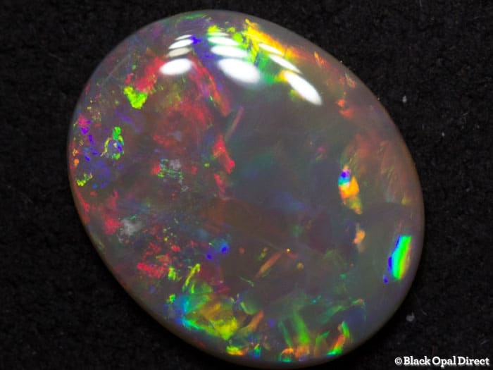 1.67 ct semi black opal 11.5x9x2mm