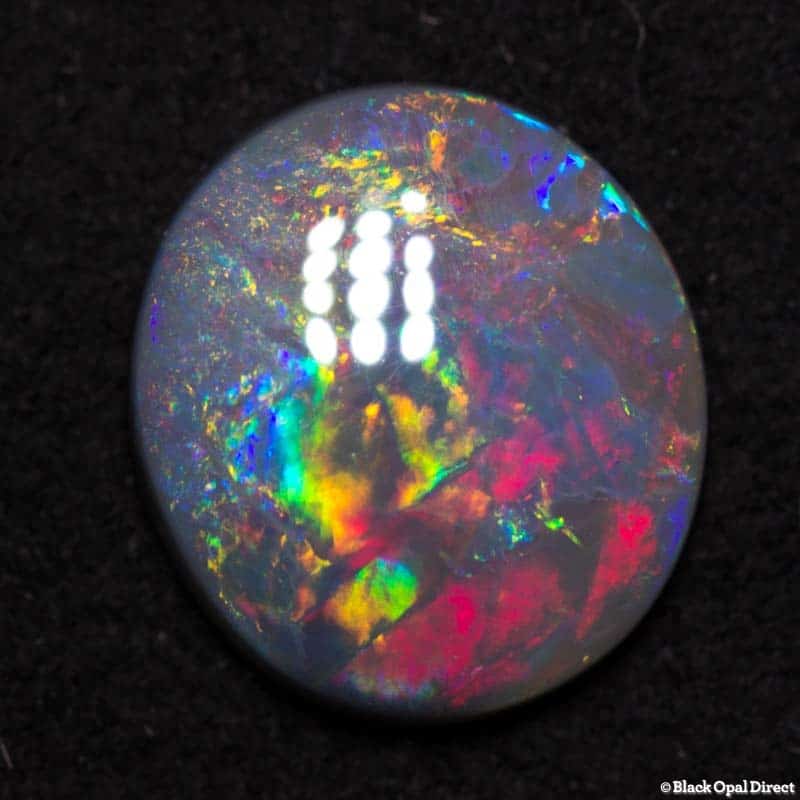 1.67 ct semi black opal 10x9x2.5mm DAVE C