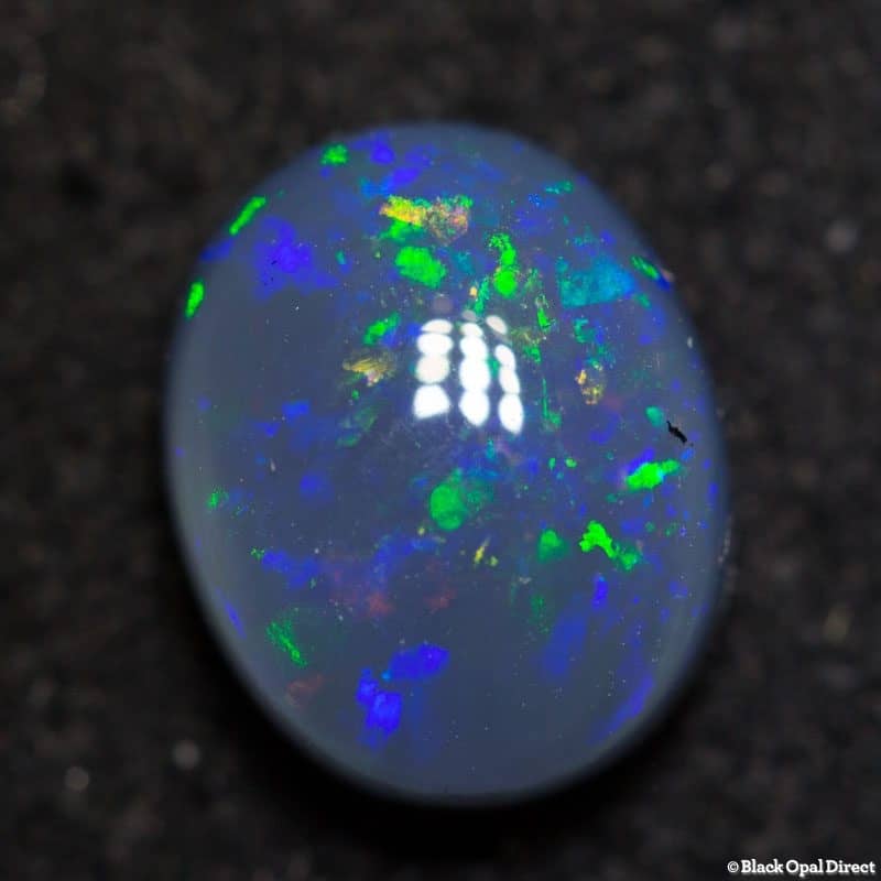 1.67 ct semi black opal 8x6.5x4.5mm