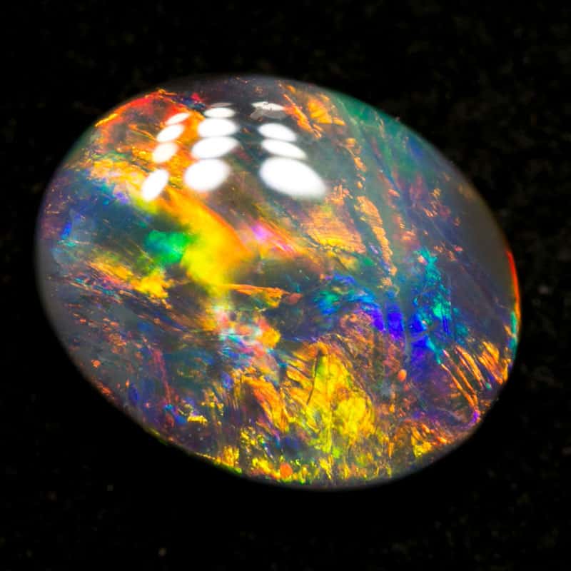 1.68 ct dark opal 10x8x3mm