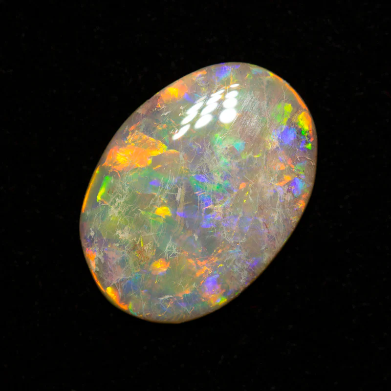 1.69 ct dark opal 12.9x9.2x2.3mm