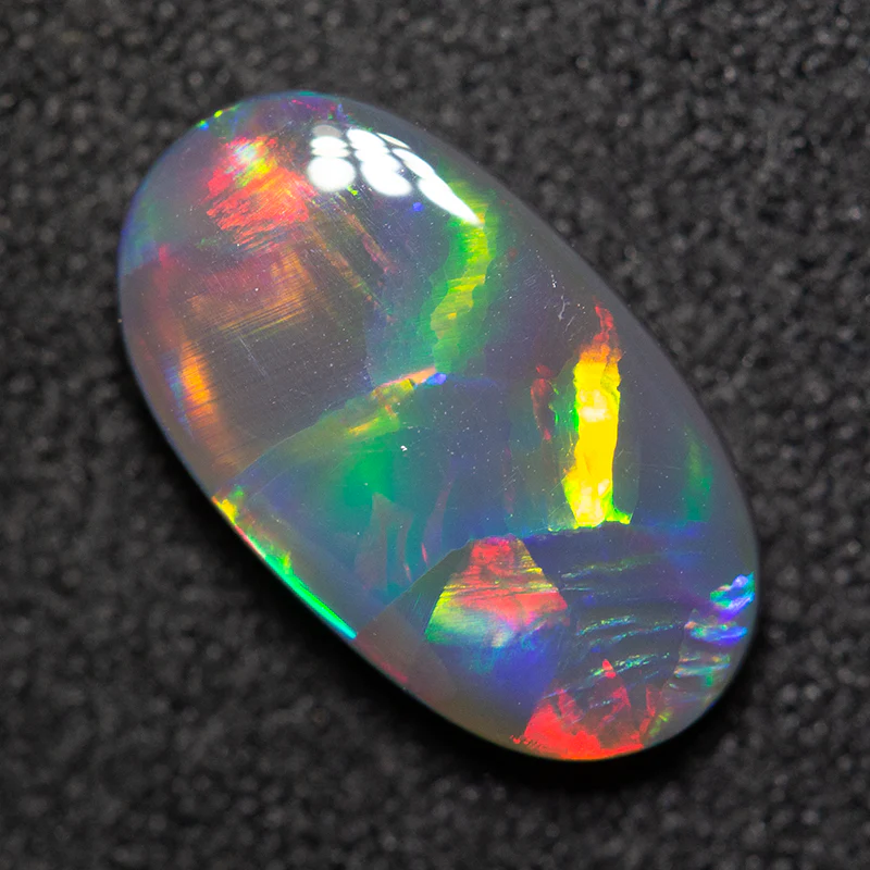 1.69 ct gem black opal 12x7x2.5mm