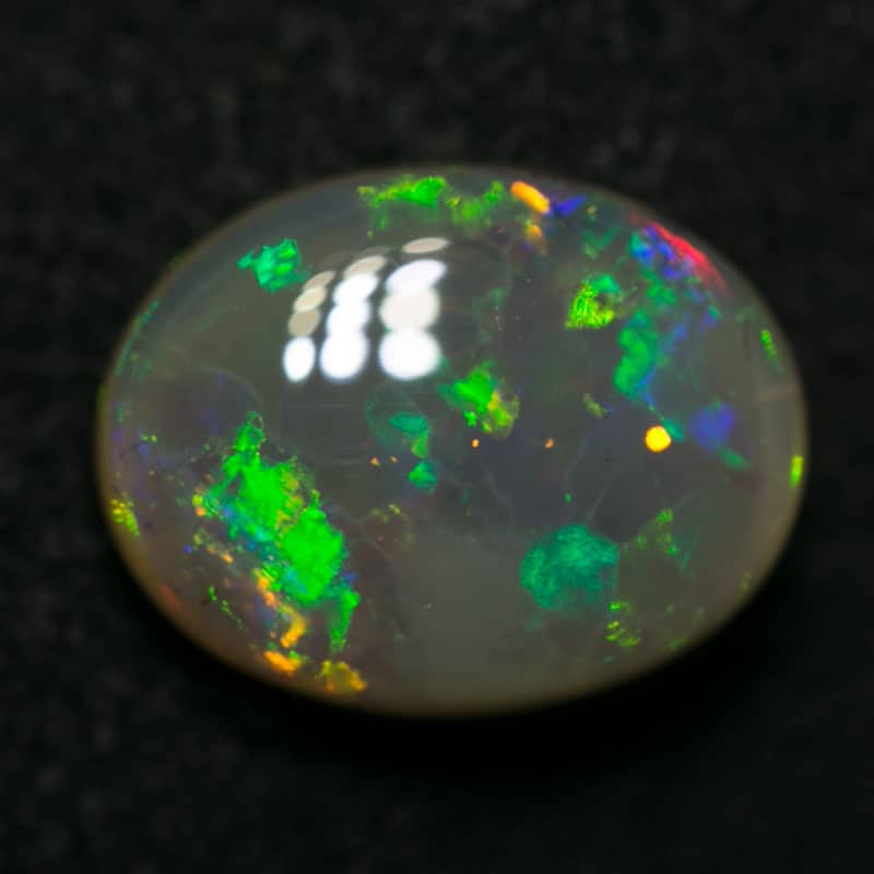 1.70 ct dark crystal opal 9x7x3mm