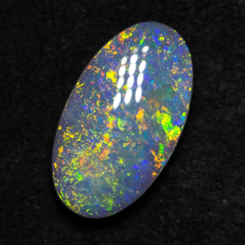 1.71 ct black opal 11.5x6.5x3mm