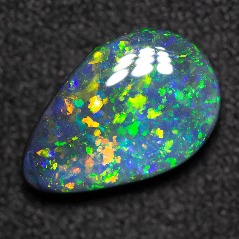 1.74 ct black opal 11.2x7.4x3.6mm