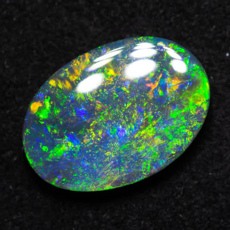 1.74 ct black opal gem 11x8x3mm