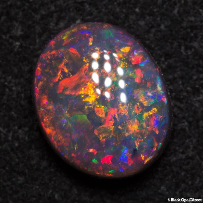 1.76 ct black opal gem 8.5x7x4mm