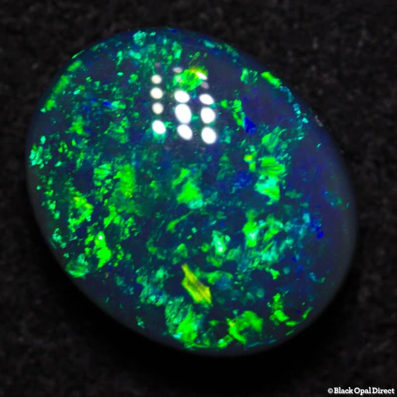 1.76 ct gem black opal 9x7.5x4mm