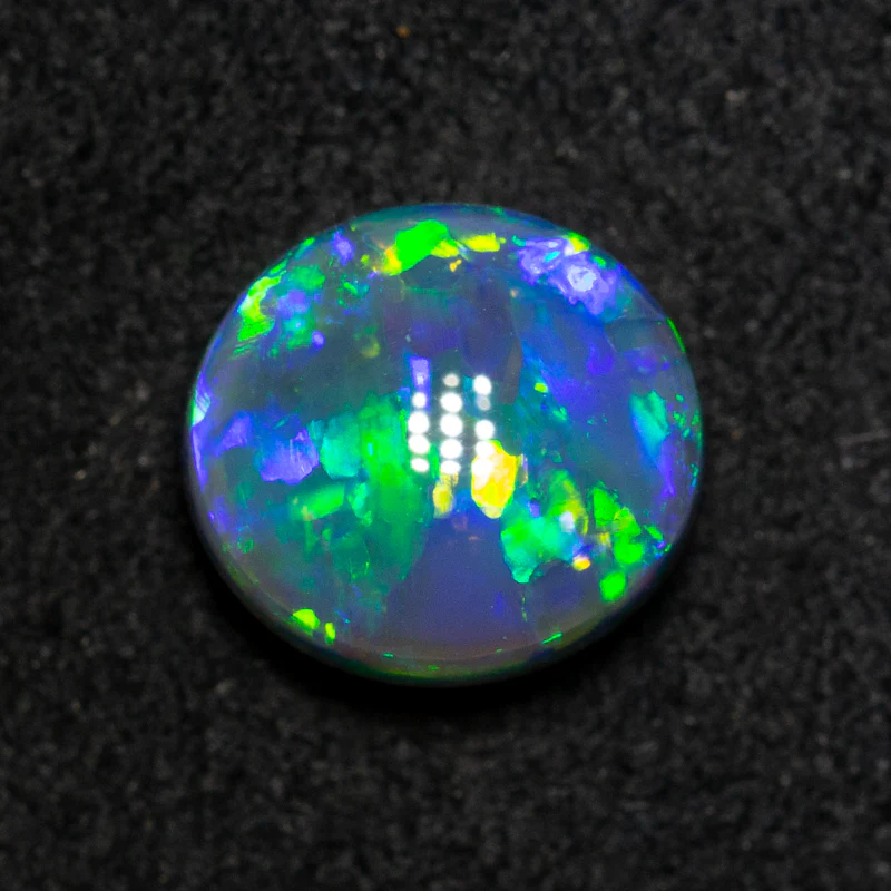 1.78 ct gem black opal 8.5x7.9x4.9mm