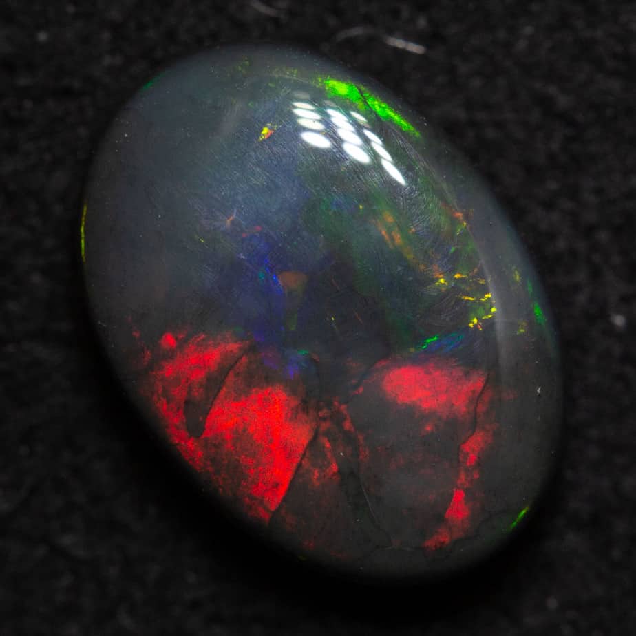 1.78ct black opal 10.2x7.3x3.4mm