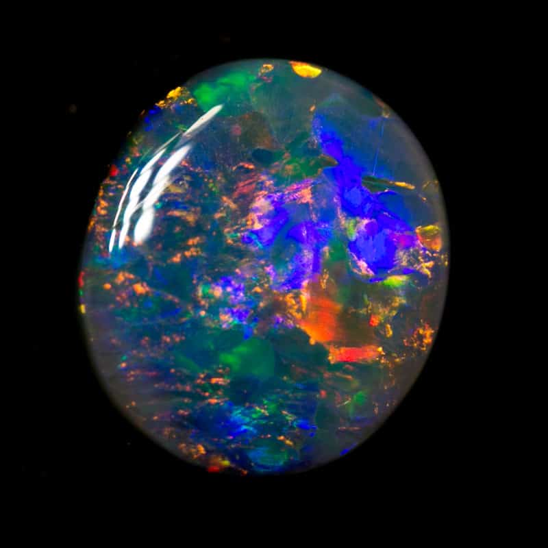 1.80 ct black opal 9x8x3.5mm