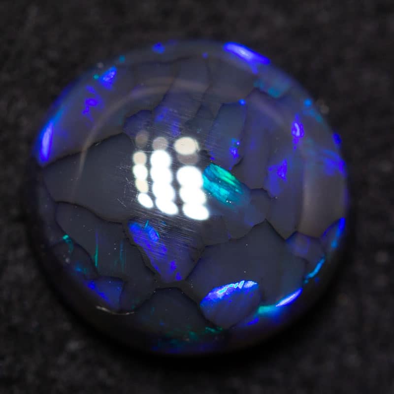 1.80ct black opal 8.4x8.4x4mm