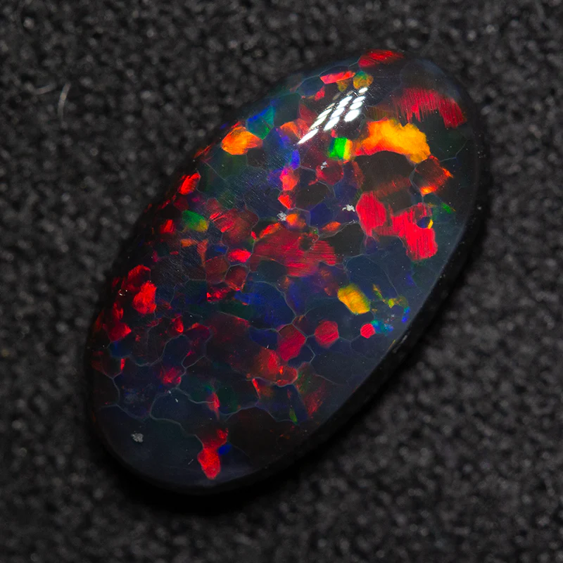 1.81 ct black opal 11.6x6.7x3.4mm