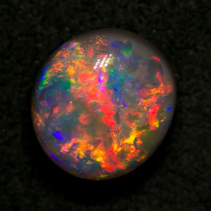 1.81 ct gem black opal 8x7x5mm