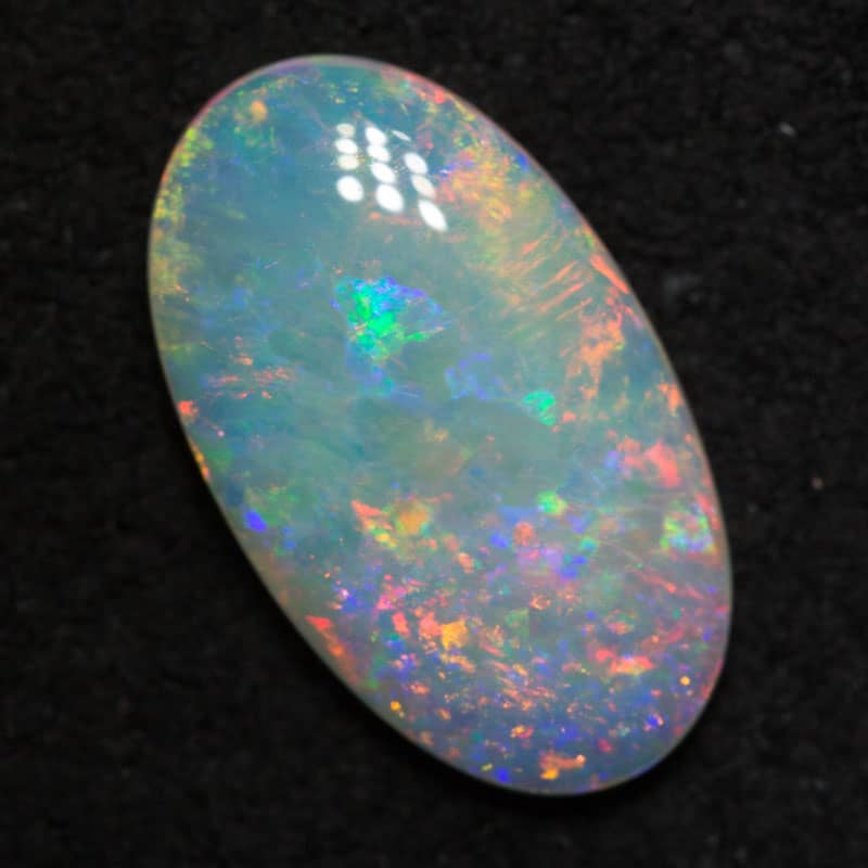 1.81 ct white opal 13x7.5x2.7mm