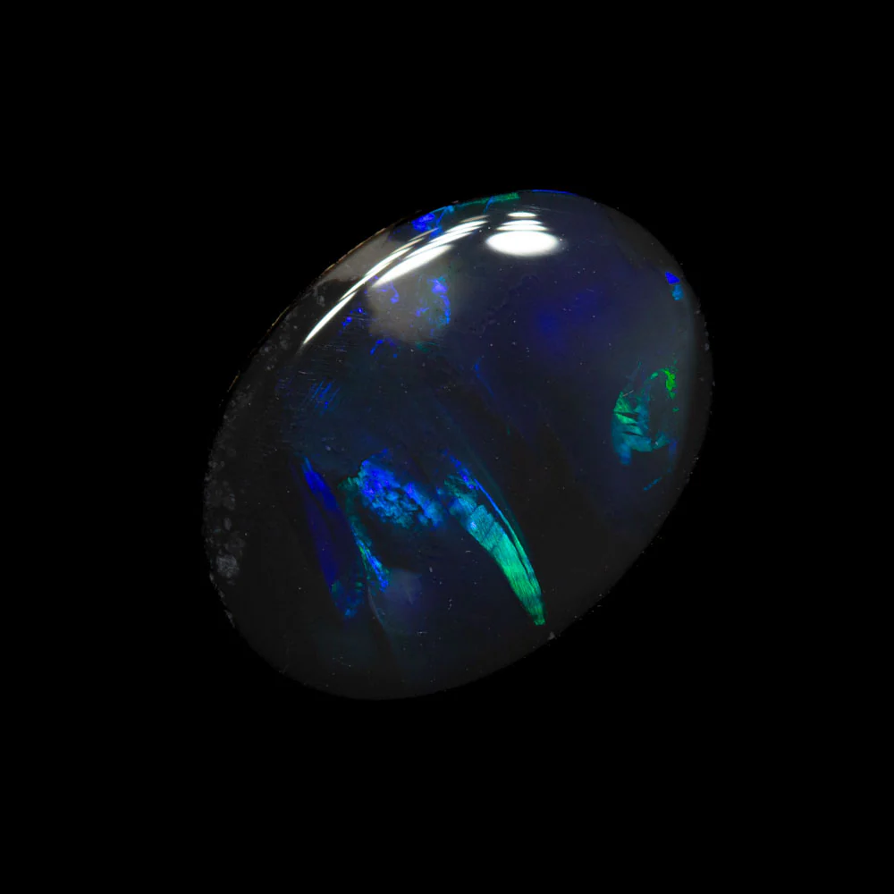 1.82 ct black opal 12.6x9.3x2.3mm - Image 2