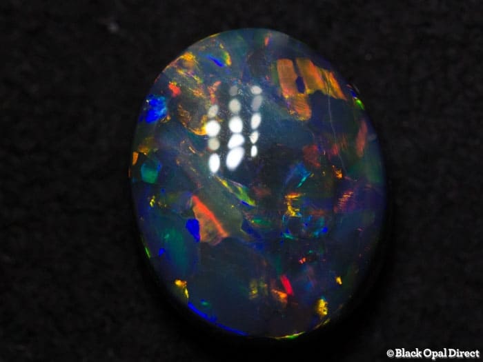1.82 ct black opal 9x7.5x4mm
