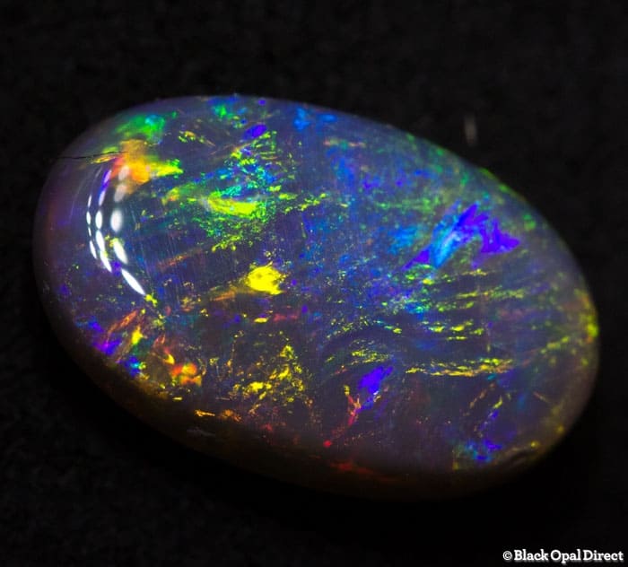 1.83 ct semi black opal 11x7x3mm