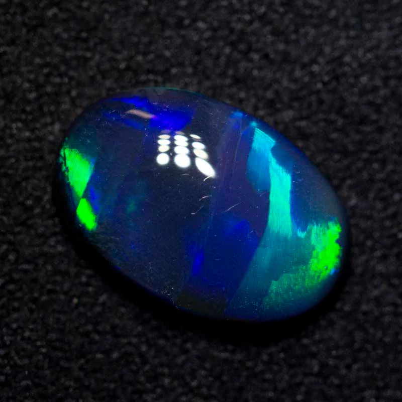 1.85 ct black opal 11.3x7.6x3.2mm