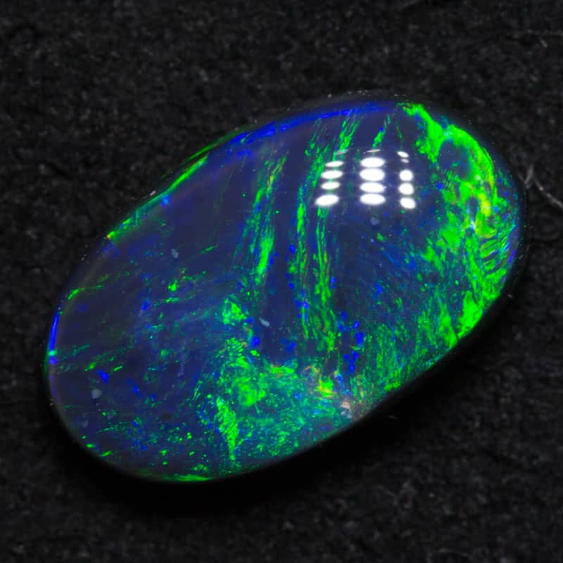 1.86 ct black opal 10.5x6.4x3.7mm