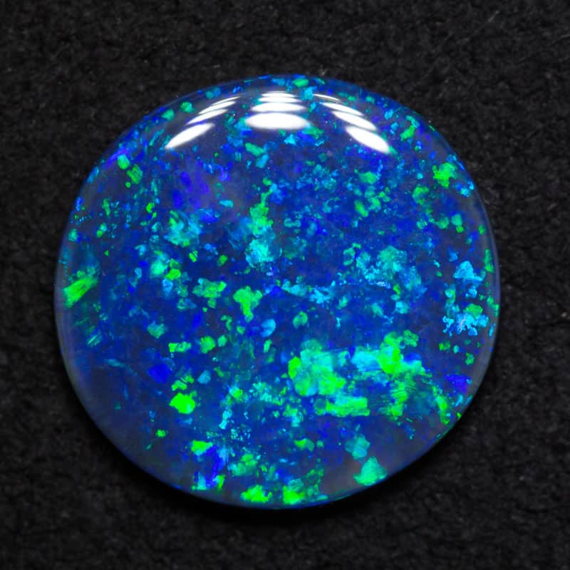 1.86 ct black opal 11x10.5x2mm