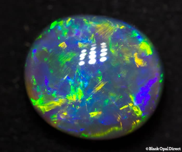 1.86 ct semi black crystal opal 9x8x5mm