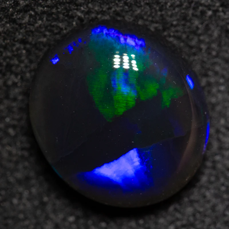 1.87 ct black opal 9x7.9x4.1mm