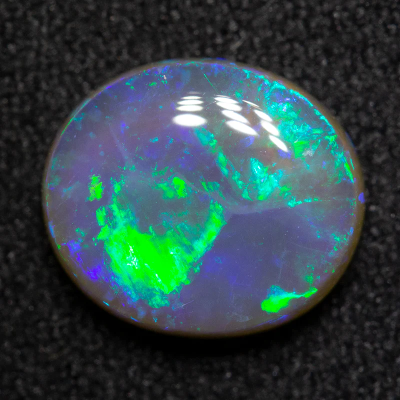 1.87 ct dark crystal opal 9.3x8.1x3.3mm