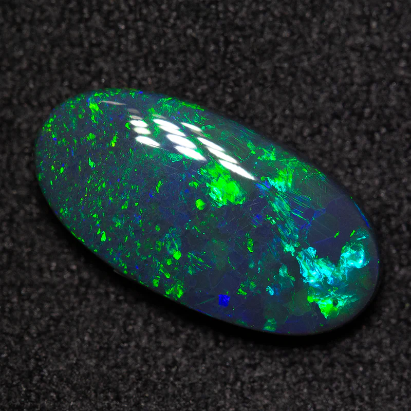1.90 ct black opal 13.4x6.9x3mm