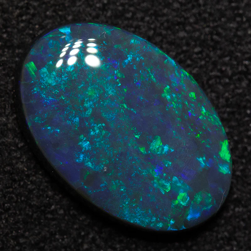 1.91 ct black opal 12x8x.1x2.7mm