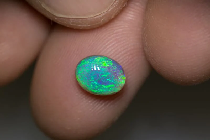 1.91 ct dark crystal opal 9x7x5mm