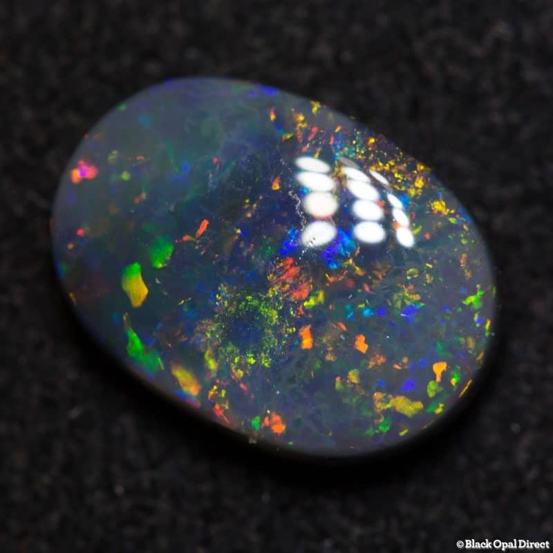 1.92 ct black opal 10x7x3.5mm