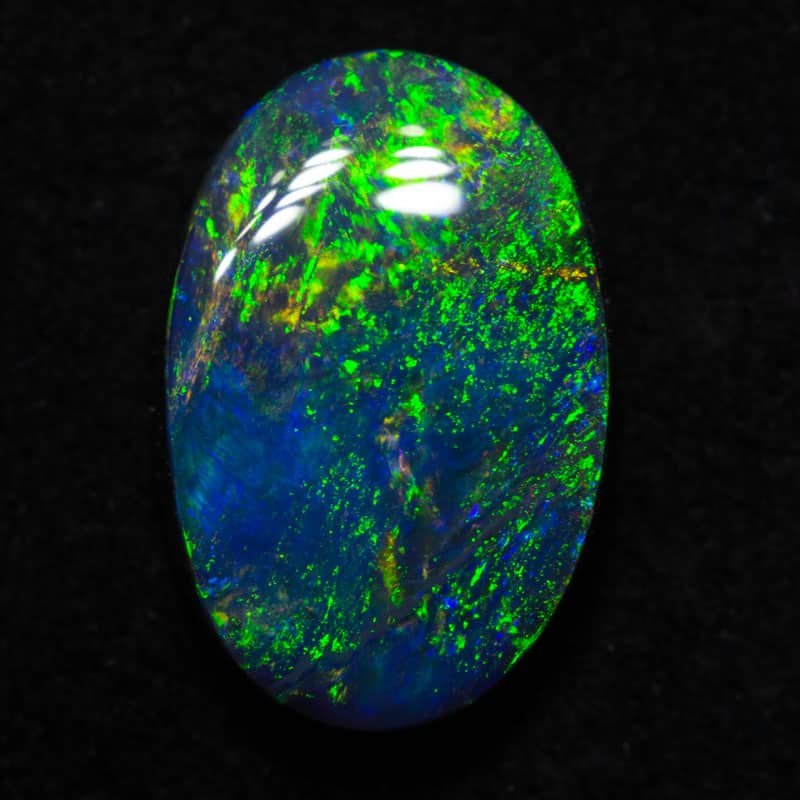 1.93 ct black opal 10.9x7.2x3.3mm