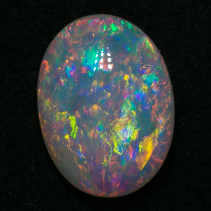 1.94 ct white opal 9.5x7x3mm DEPOSIT
