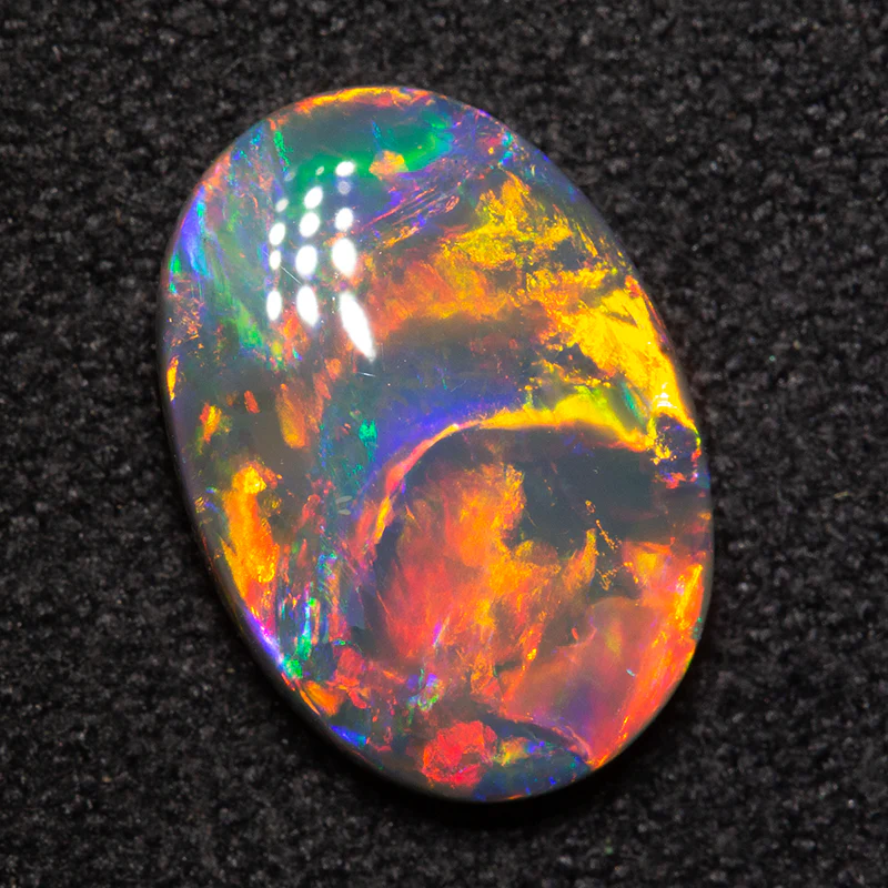 1.95 ct black opal 11.8x8.3x3mm