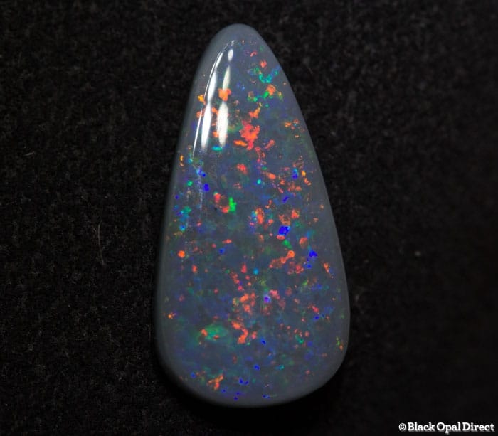 1.95 ct drop shape semi black opal 15x8x2.5mm