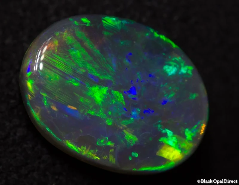 1.96 ct semi black opal 11x8x3mm