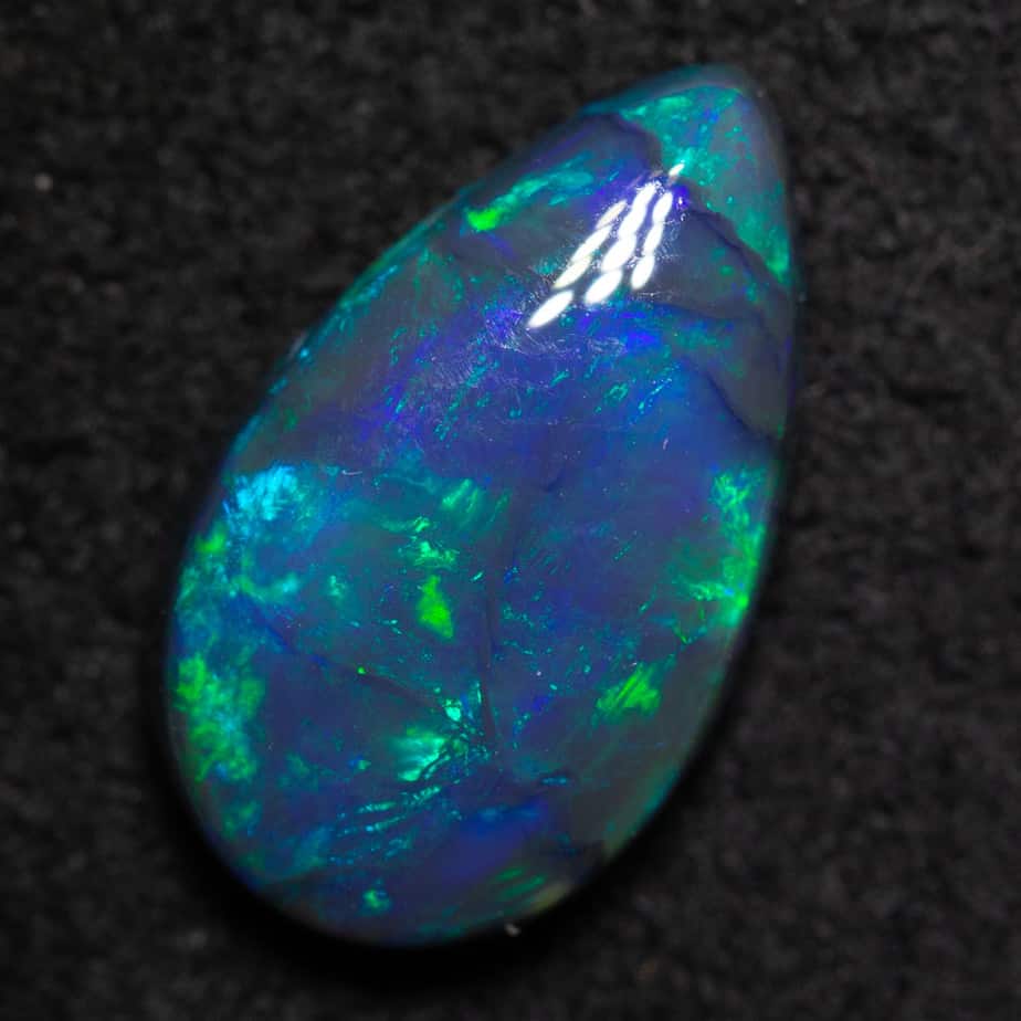 1.96ct black opal 12x7.1x3.6mm