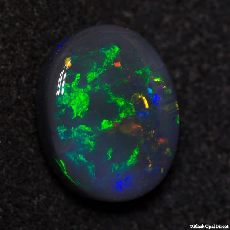 1.99 ct black opal 9.5x7.5x4mm