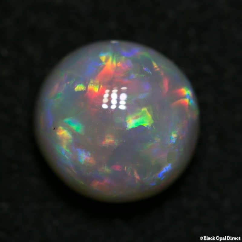 1.99 ct dark opal 8mm round x 5mm thick