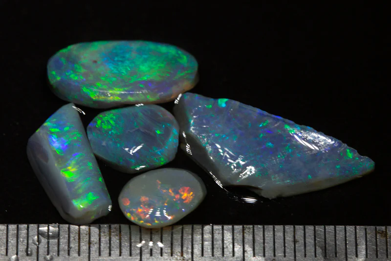 10.00 ct opal rubs 5pc